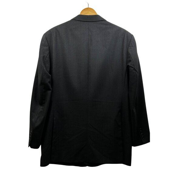 Eduard Dressler High Twist Wool Blazer Mens 48R Charcoal Gray Made in Germany - Picture 2 of 15